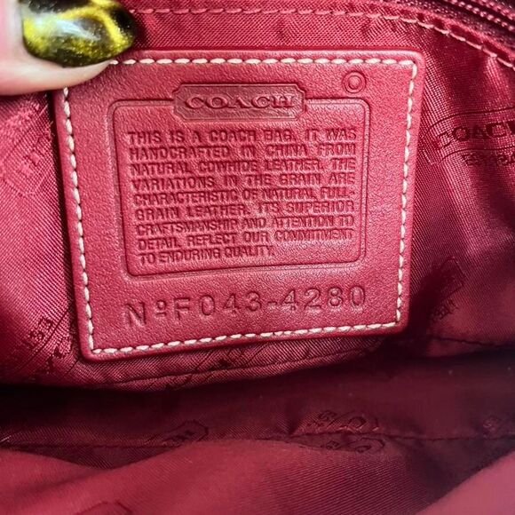 RARE Vintage Coach 2004 Legacy Leather Mini Bag Red Y2K - Picture 8 of 10